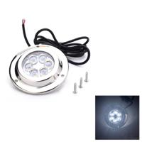 DC 10-30V 12W IP68 316 RVS 6 LEDs wit licht onderwater licht boot hoogvermogen Bright voor Marine / jacht