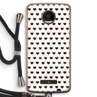 Hartjes: Motorola Moto Z Force Transparant Hoesje met koord
