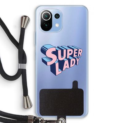 Superlady: Xiaomi Mi 11 Lite Transparant Hoesje met koord