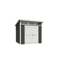 Blokhut Kibo 3 250x250 Carbon Grey-Wit - Outdoor life