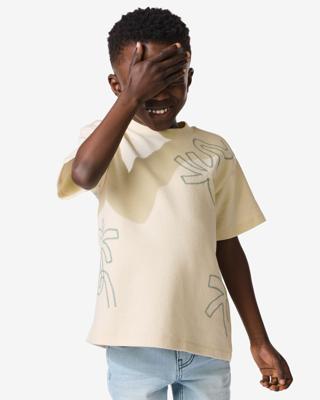 HEMA Kinder T-shirt palm ecru (ecru)