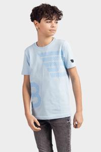 Ballin Amsterdam Double Icon Logo T-Shirt Kids Lichtblauw - Maat 128 - Kleur: Lichtblauw | Soccerfanshop