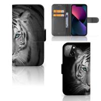 iPhone 13 Mini | Telefoonhoesje | Met pasjeshouder | Tijger