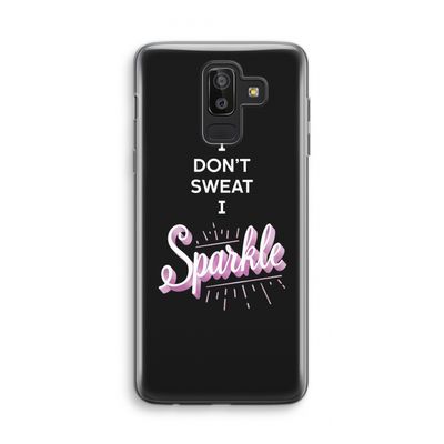 Sparkle quote: Samsung Galaxy J8 (2018) Transparant Hoesje