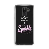 Sparkle quote: Samsung Galaxy J8 (2018) Transparant Hoesje