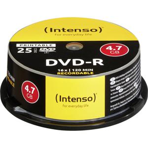 Intenso 4801154 DVD-R disc 4.7 GB 25 stuk(s) Spindel Bedrukbaar