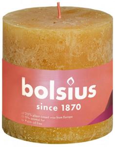 Bolsius Rustiekkaars shine 100/100 honeycomb yellow
