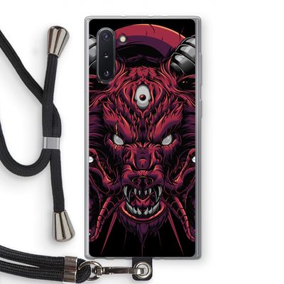 Hell Hound and Serpents: Samsung Galaxy Note 10 Transparant Hoesje met koord