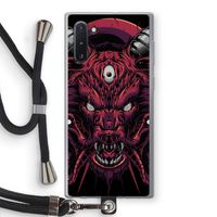 Hell Hound and Serpents: Samsung Galaxy Note 10 Transparant Hoesje met koord