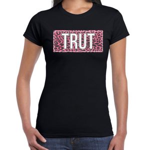 Trut fun tekst t-shirt zwart voor dames