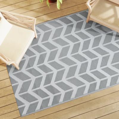 VidaXL Buitenkleed arakil 140x200 cm pp grijs