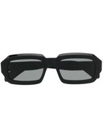 Retrosuperfuture lunettes de soleil carrées à logo imprimé - Noir