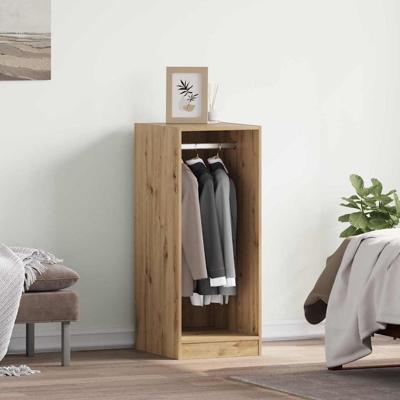 Kledingkast met plank artisanaal eikenkleurig 41 x 48 x 102 cm