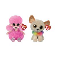 Ty - Knuffel - Beanie Boo's - Camilla Poodle & Chewey Chihuahua