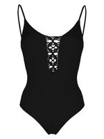 Fisico maillot de bain à détails tressés - Noir
