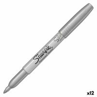 Permanente markeerstift Sharpie 1891063 Zilverkleurig 1,4 mm (12 Stuks)