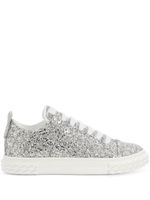 Giuseppe Zanotti baskets Eco-Blabber à paillettes - Gris