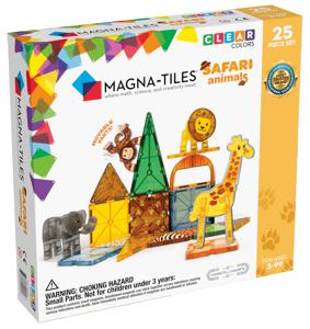 Magna-Tiles bouwset Safaridieren - 25-delig