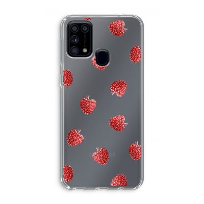 Framboosjes: Samsung Galaxy M31 Transparant Hoesje
