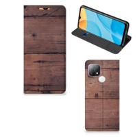 OPPO A15 Book | Wallet Case | Old Wood