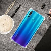 Voor Huawei Y9 Prime 2019 4-Corner anti-drop ultradunne transparante TPU telefoon geval (transparant)