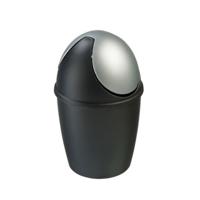 Sunware tafelafvalemmer met swingdeksel 1.5l zwartzilver