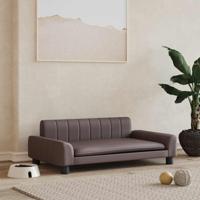 Hondenmand 90x53x30 cm kunstleer bruin