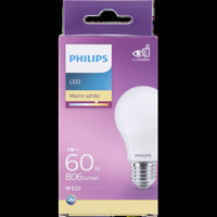 Philips LED Lamp Mat 60 W E27 warmwit licht bij Jumbo