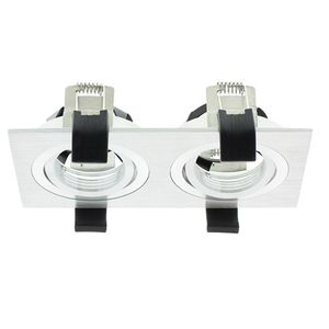 Klemko inbouw armatuur Lumico vierkant 2V aluminium pan tilt 863904