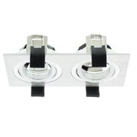 Klemko inbouw armatuur Lumico vierkant 2V aluminium pan tilt 863904