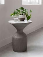 MUST Living Bijzettafel 'Flora', 51cm, kleur Olijf