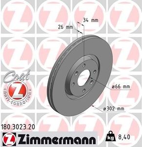 Remschijf Coat Z 180302320