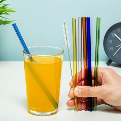 Glazen Rietjes (Set Van 6) - Gekleurd Glazen Rietjes (Set Van 6) - Gekleurd