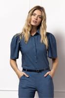 Studio Anneloes Poppy Butterfly Denim Blouse 12621 Blouse 6200 Denim Blue