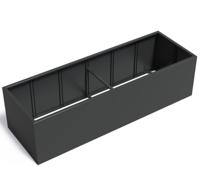 Aluminium plantenbak CARREZ zonder bodem 300x100x80cm. Aluminium plantenbak CARREZ zonder bodem 300x100x80cm.