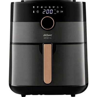 arzum AIRTASTY XL Airfryer 6 l Met display, Timerfunctie Zwart, Brons