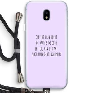 Ochtendhumeur: Samsung Galaxy J3 (2017) Transparant Hoesje met koord