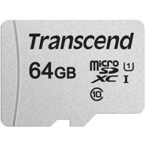 Transcend microSDXC 300S 64GB flashgeheugen NAND Klasse 10