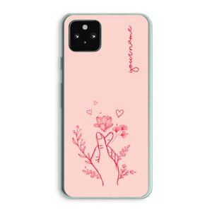 Giving Flowers: Google Pixel 5a 5G Transparant Hoesje
