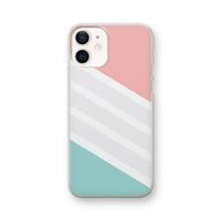 Strepen pastel: iPhone 12 Transparant Hoesje