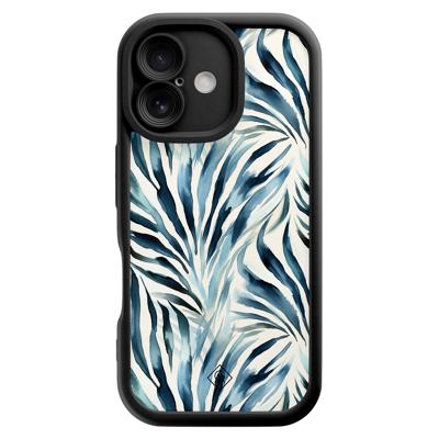 iPhone 16 zwarte case - Japandi waves