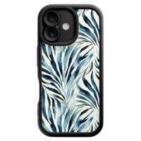 iPhone 16 zwarte case - Japandi waves