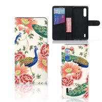 Telefoonhoesje met Pasjes voor Xiaomi Mi 9 Lite Pink Peacock - thumbnail