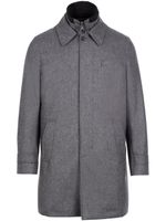 Norwegian Wool manteau en laine à doublure matelassée - Gris