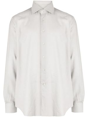 Corneliani chemise boutonnée à manches longues - Bleu