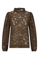 Studio Anneloes Lavina Lace Top 09142 T-shirt Lange Mouw 2300 Bronze