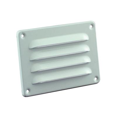 Nedco schoepenrooster alu. 130 x 90 mm RAL9010 wit