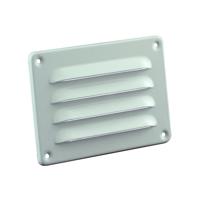 Nedco schoepenrooster alu. 130 x 90 mm RAL9010 wit