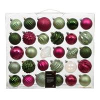 Mix box kunststof d7 cm 30 st V Decoris - Decoris