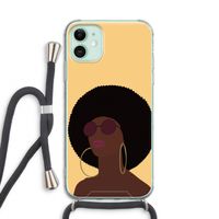 Golden hour: iPhone 11 Transparant Hoesje met koord